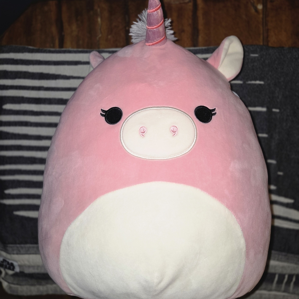 Seraphina Squishmallow Pink and White Unicorn 14inch